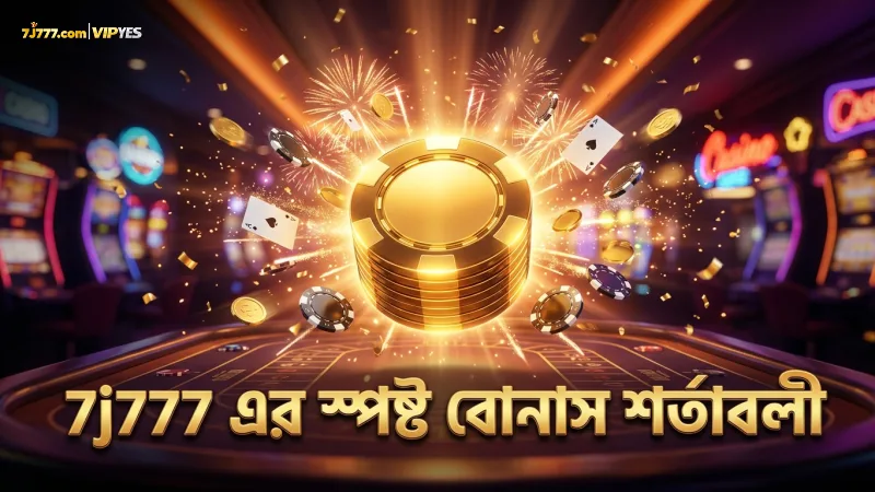 7j777 প্রমোশনের শর্তাবলী স্পষ্ট ও সহজবোধ্য।