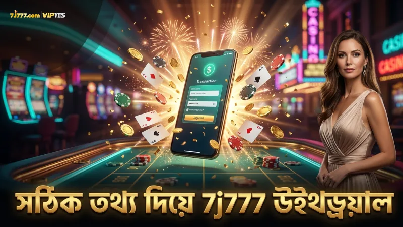 সঠিক তথ্য দিয়ে 7j777 উইথড্রয়াল দ্রুত সম্পন্ন করুন