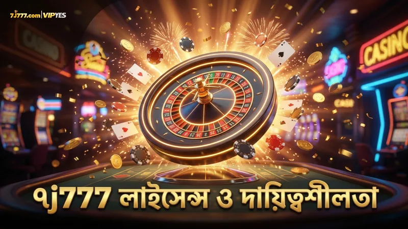 ৭j777-এর লাইসেন্স ও দায়িত্বশীল গেমিং নীতি অনুসরণ করুন