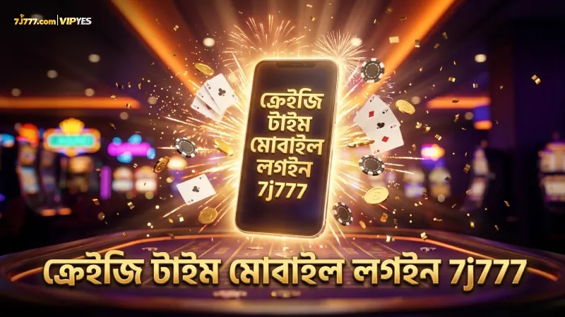 ক্রেইজি টাইমের মোবাইল ইন্টারফেসে সহজ লগইন ও শুরু করা যায়।