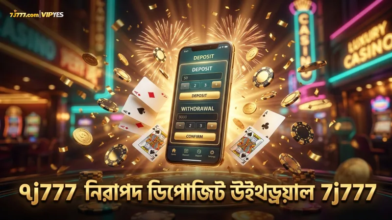 ডিপোজিট ও উইথড্রয়ালে ৭j777 এর নিরাপদ ও দ্রুত পদ্ধতি জানুন